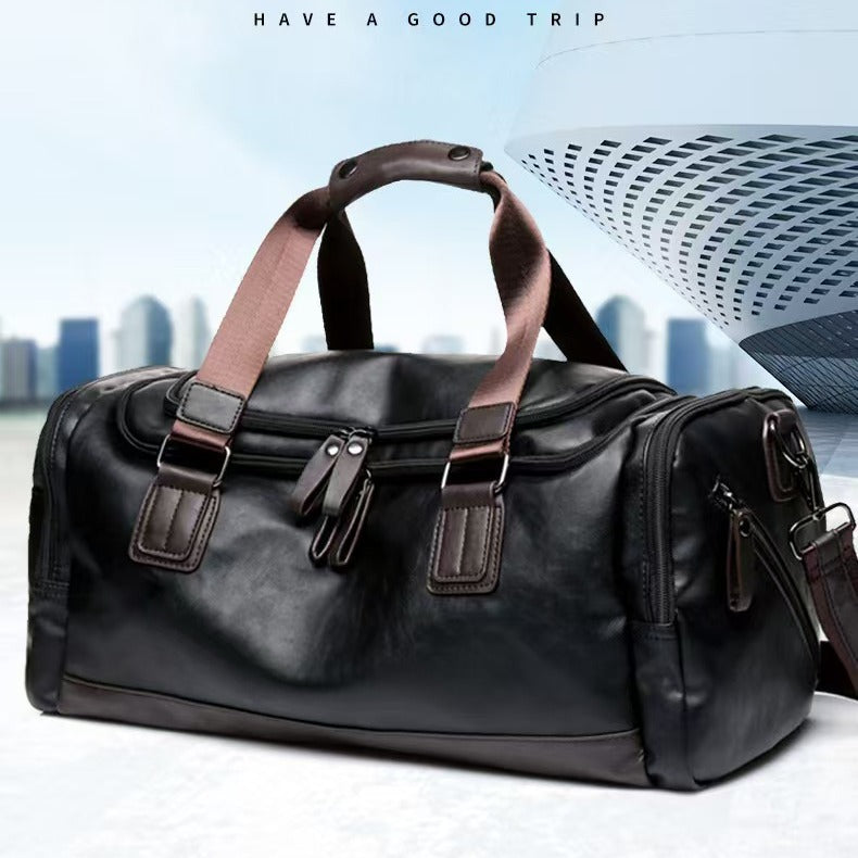 Premium Leder Reise-Duffle Bag