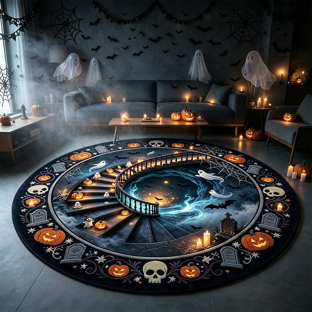 Spooky-Themen Rundteppich