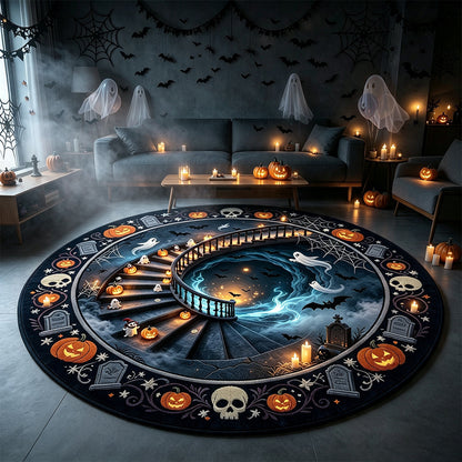 Spooky-Themen Rundteppich