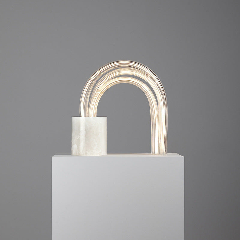 Moderne Künstlerische Tischlampe mit Bogen-Design