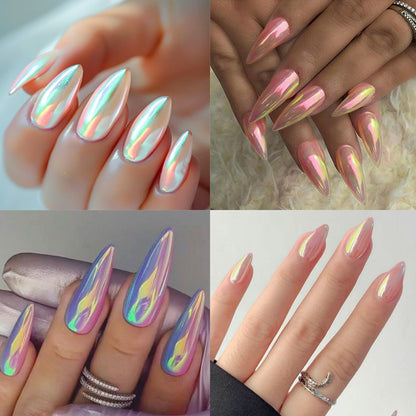 Shimmery Stiletto Press-On Nagelkunst Brehn
