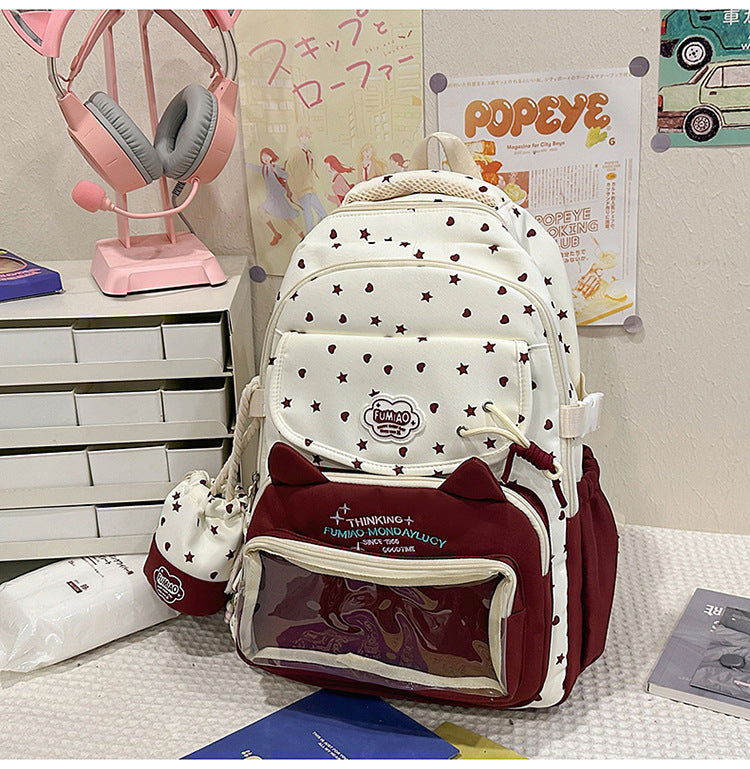 Mehrzweck transparenter Organizer Schulrucksack