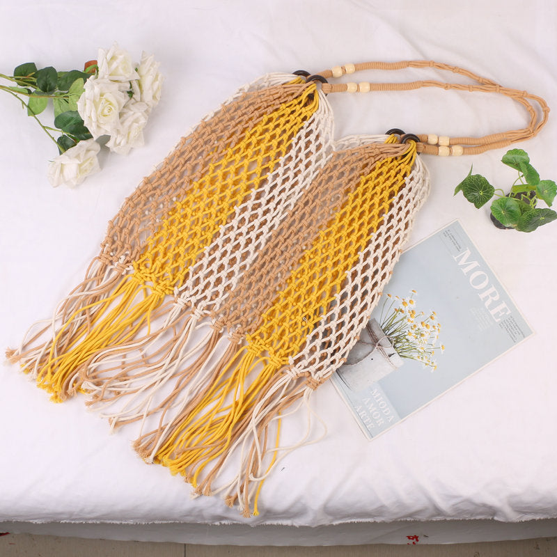 Leichte Makramee-Shopper-Tasche Brehn