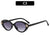 Elegante Vintage-inspirierte ovale Rahmen-Sonnenbrille
