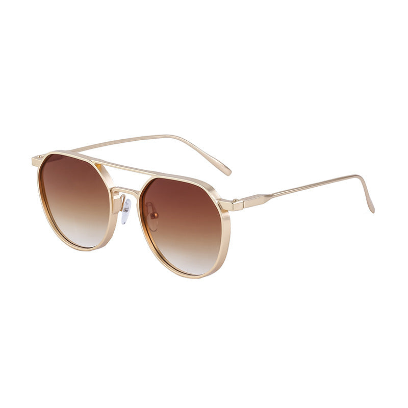 Damen modische Sonnenbrille im stilvollen runden Design Brehn