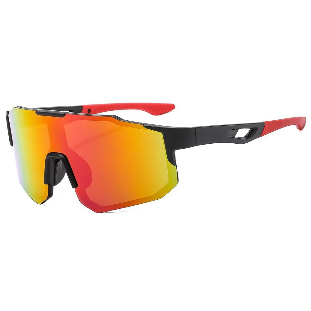 Unisex nan sportliche Fahrrad-Sonnenbrille mit einteiligem Visier, UV-Schutz und rutschfesten Nasenpads Brehn