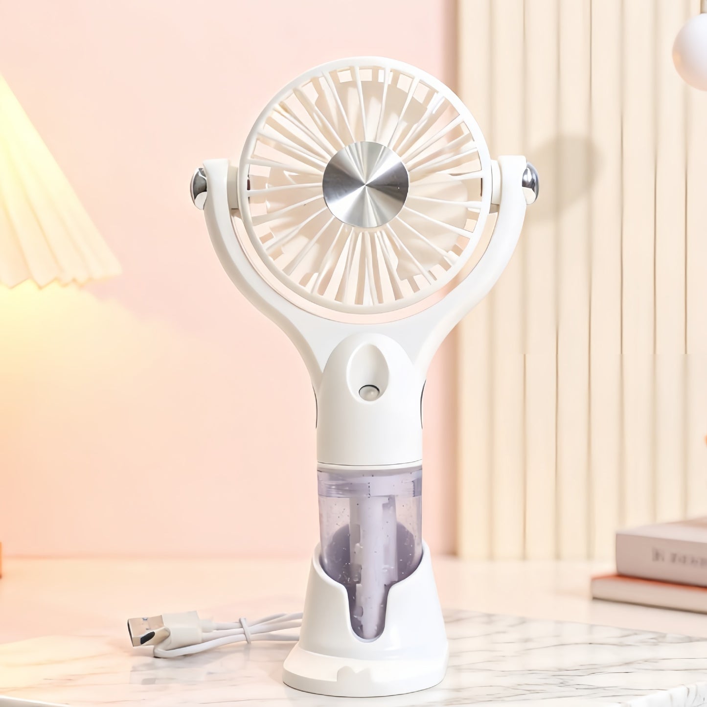 Unisex Tragbarer Sprüh-Handventilator mit USB-Ladefunktion und ergonomischem Design Brehn