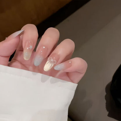 Glitzer-Gradient-Nagelerweiterungen