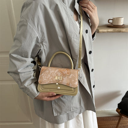 Elegante Blumenmuster Handtasche