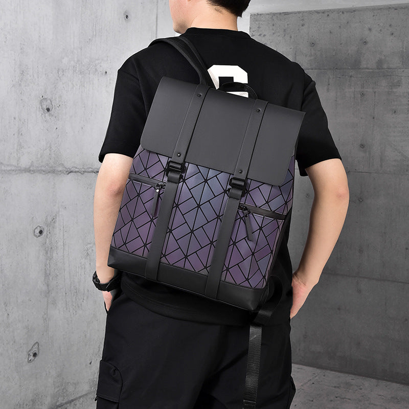 Stylische geometrisch gemusterte Rucksack Brehn