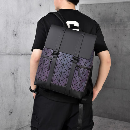 Stylische geometrisch gemusterte Rucksack Brehn