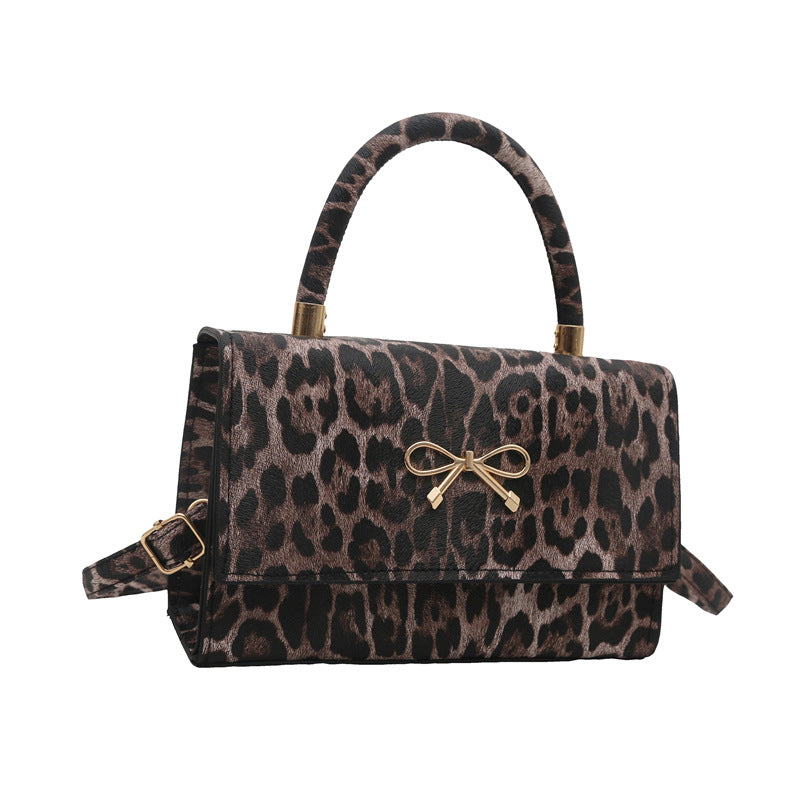 Stylische Tierdruck Top Handle Handtasche Brehn