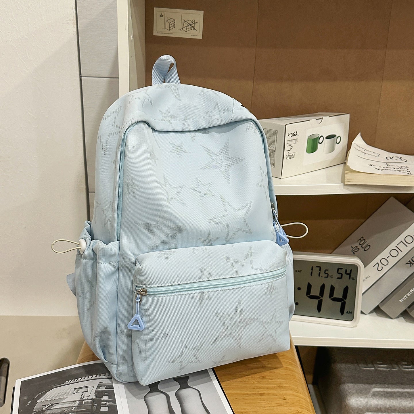 Stylische sternverzierte lässige Schul-Rucksack Brehn
