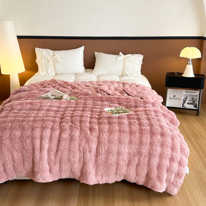 Ultra-weiche strukturierte Fleece-Decke Brehn
