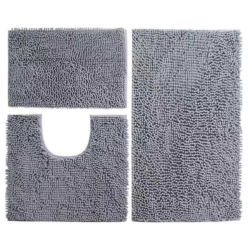 Luxuriöses Mikrofaser-Badezimmermatten-Set Brehn