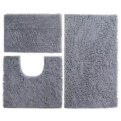 Luxuriöses Mikrofaser-Badezimmermatten-Set Brehn