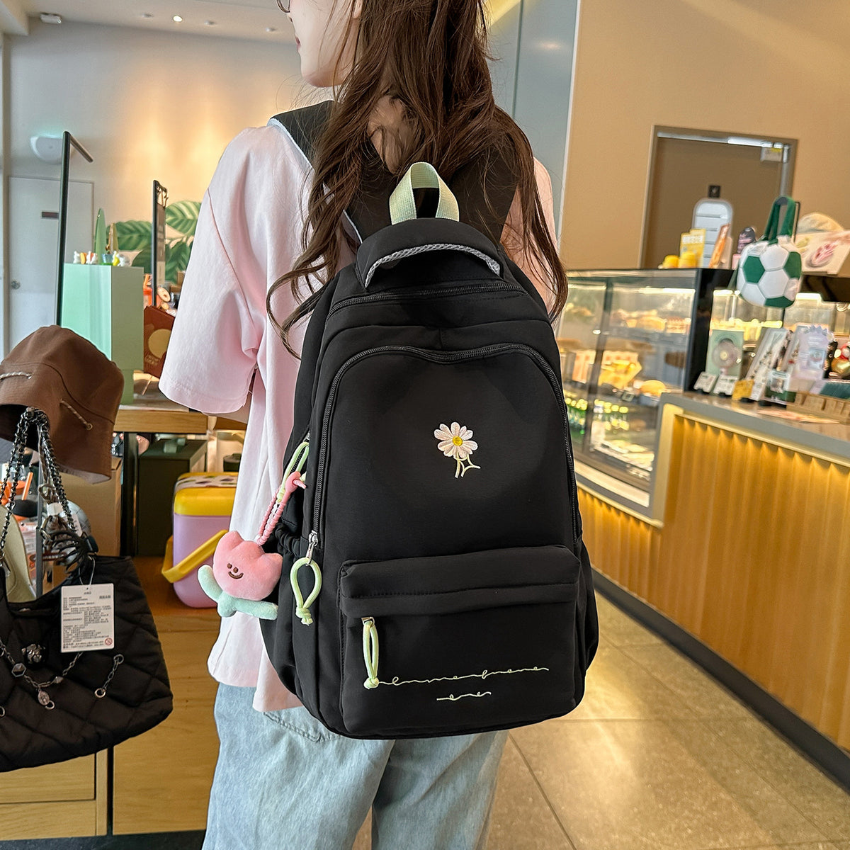 Charmanter Blumenmuster Rucksack Brehn
