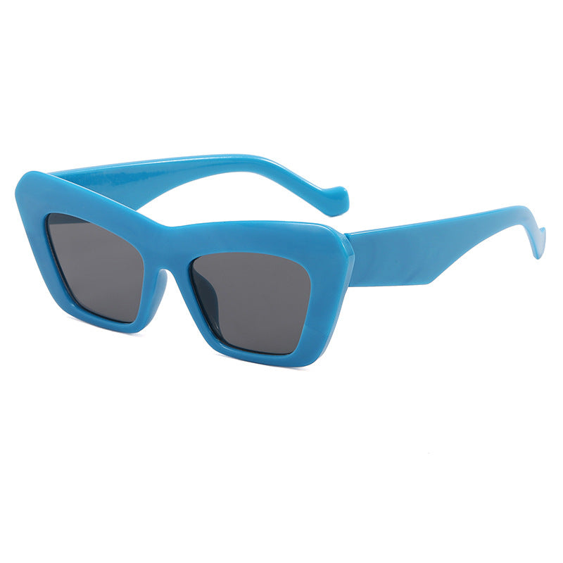 Damen modische Oversized-Sonnenbrille mit kantigem Rahmen Brehn