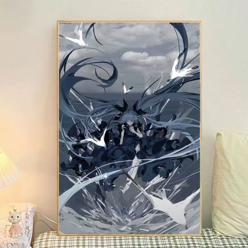 Anime-Themen Illustrierte Leinwand Kunstdruck Brehn