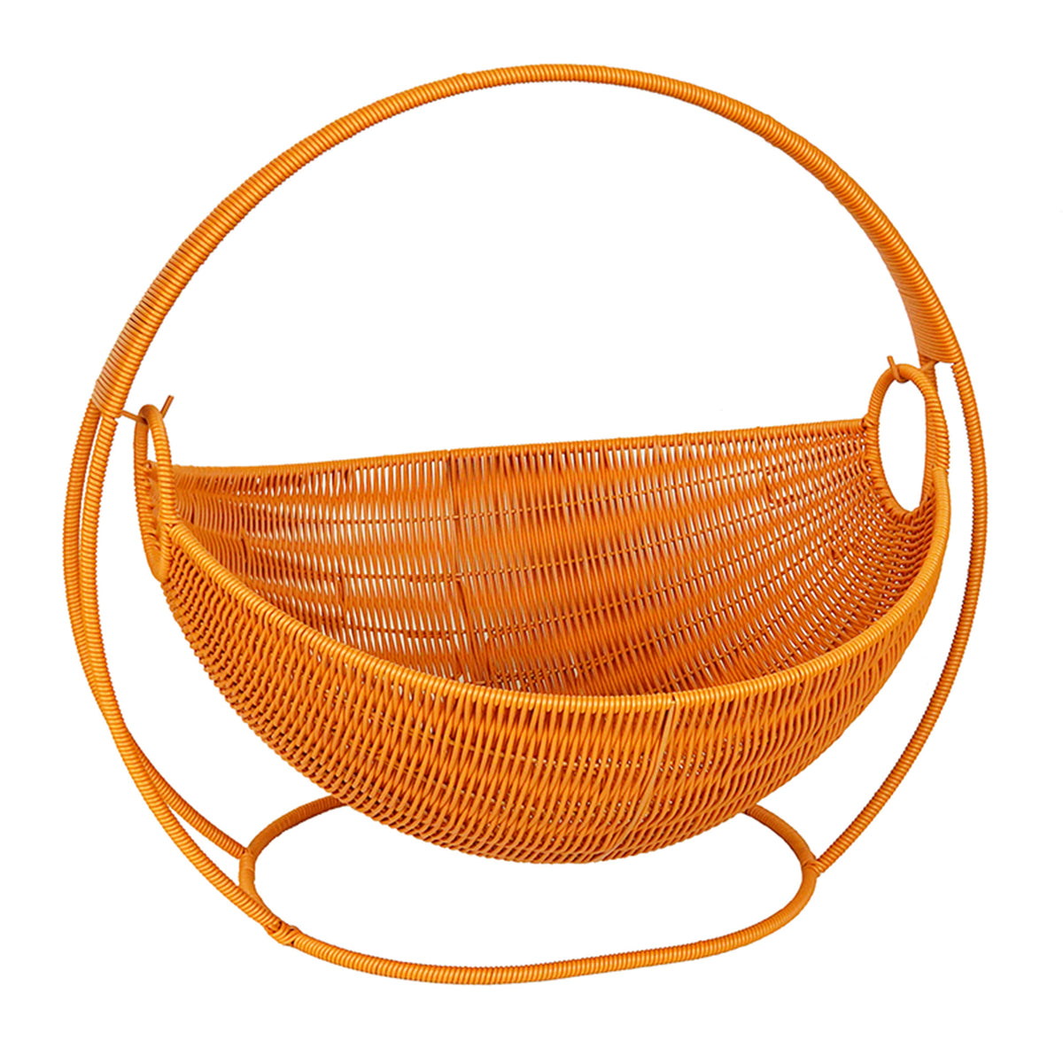Moderner Rattan Obstschale mit Ständer Brehn