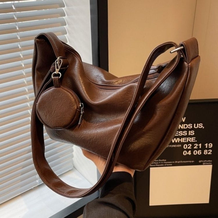 WoChic Leder Hobo Handtasche