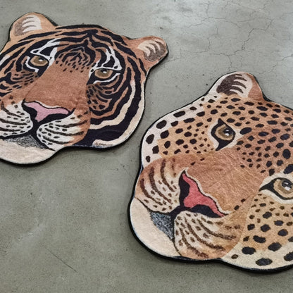 Leopard-Themen Plüsch-Teppich