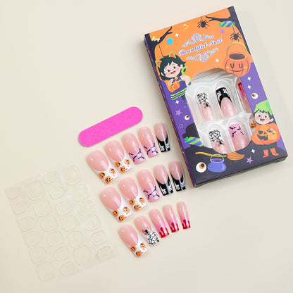Kreatives Halloween Kunstnagelset mit gruseligen Motiven Brehn
