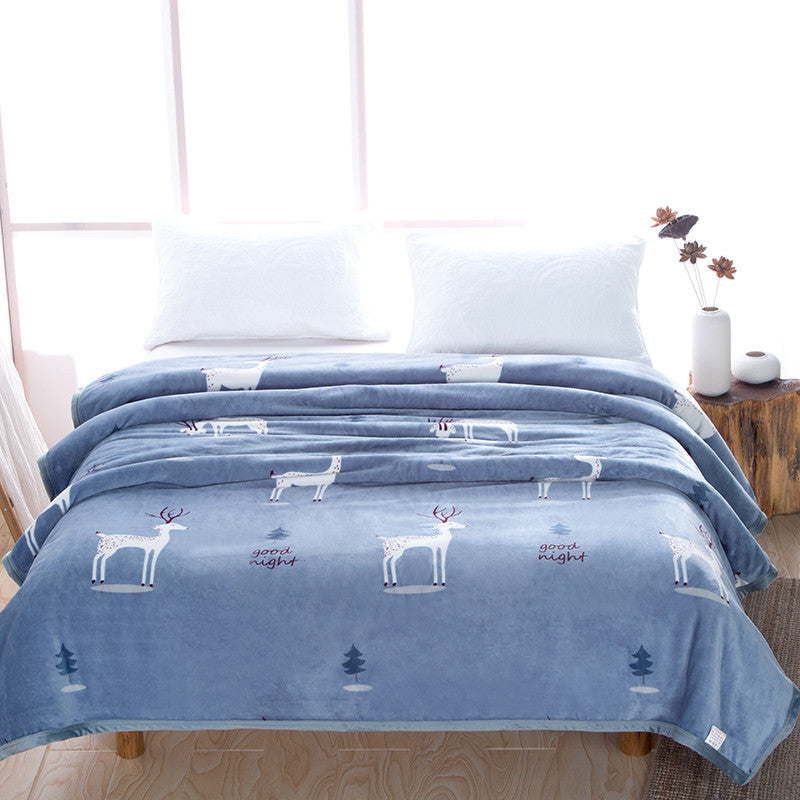 Damen Kuschelige Fleecedecke mit Sternen und Monden Brehn