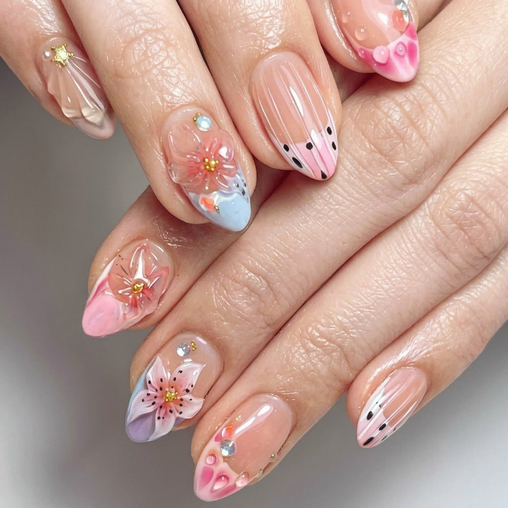 Künstlerisches dekoratives Nagelkunstset
