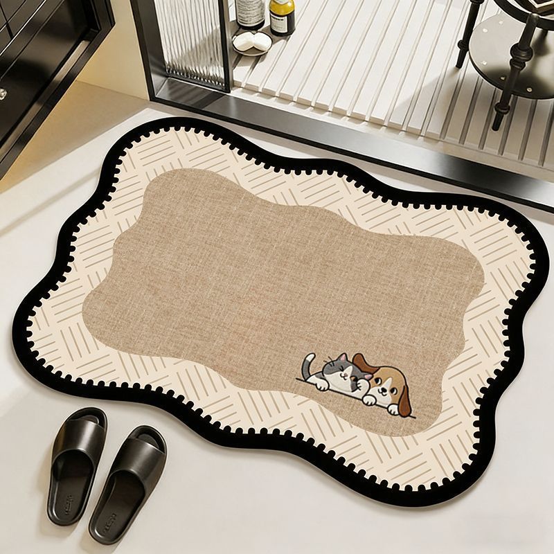 Elegante Vintage Blumenmuster Bereichsmatte