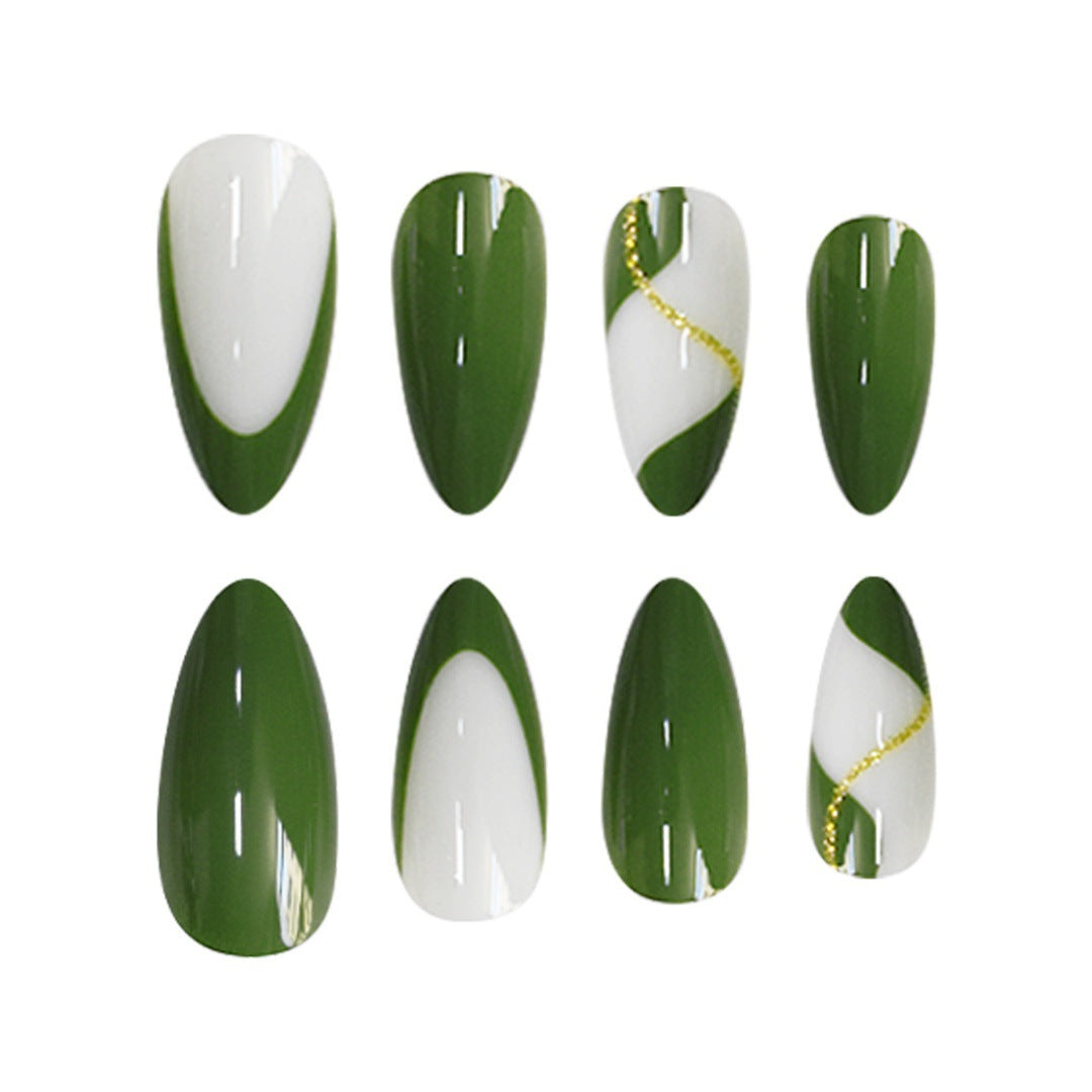 Elegante Stiletto Press-On Nagelkunst Brehn