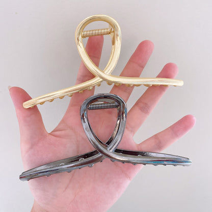 Eleganter Chrome-Haarclip Brehn