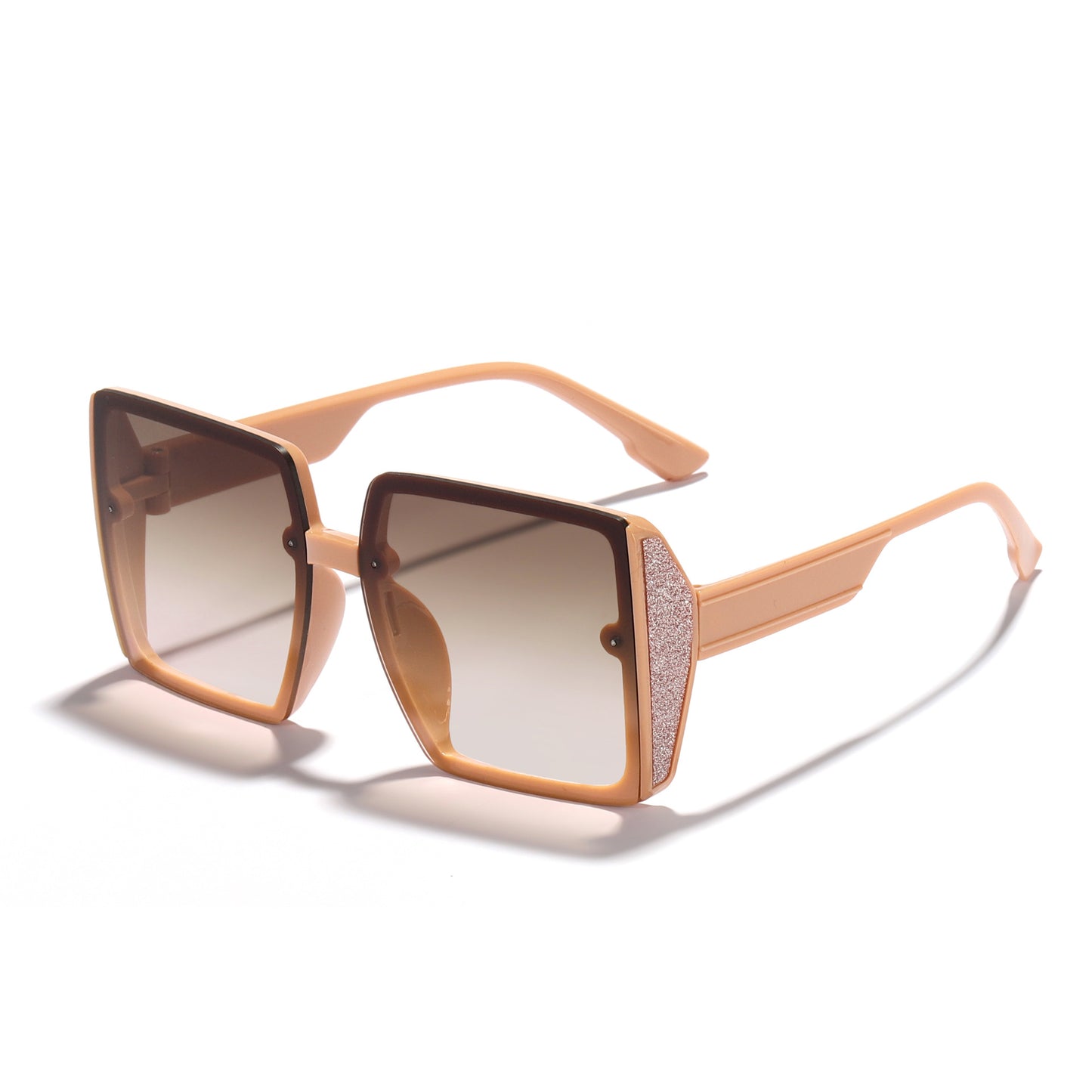 Damen oversized Sonnenbrille mit glänzendem Akzent Brehn