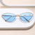 Modische Cat-Eye Sonnenbrille mit Dünnem Metallrahmen Brehn