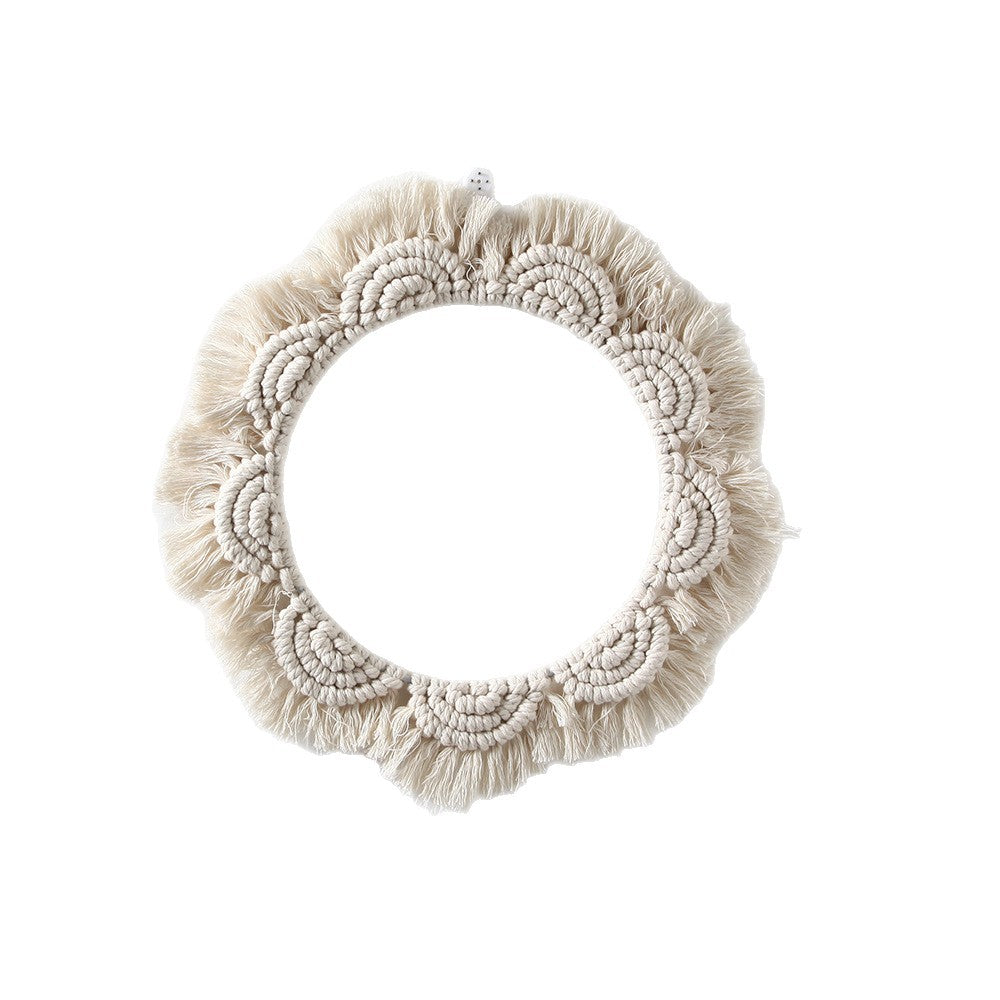 Dekorativer Macramé Wandspiegel Brehn