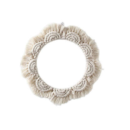 Dekorativer Macramé Wandspiegel Brehn