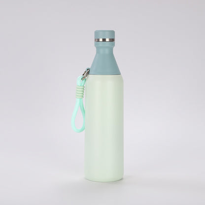 Damen isolierte Trinkflasche mit praktischem Trageriemen Brehn
