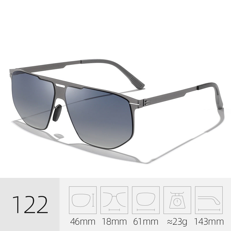 Trendy Quadrat Rahmen Sonnenbrille Brehn