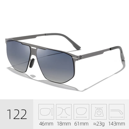 Trendy Quadrat Rahmen Sonnenbrille Brehn