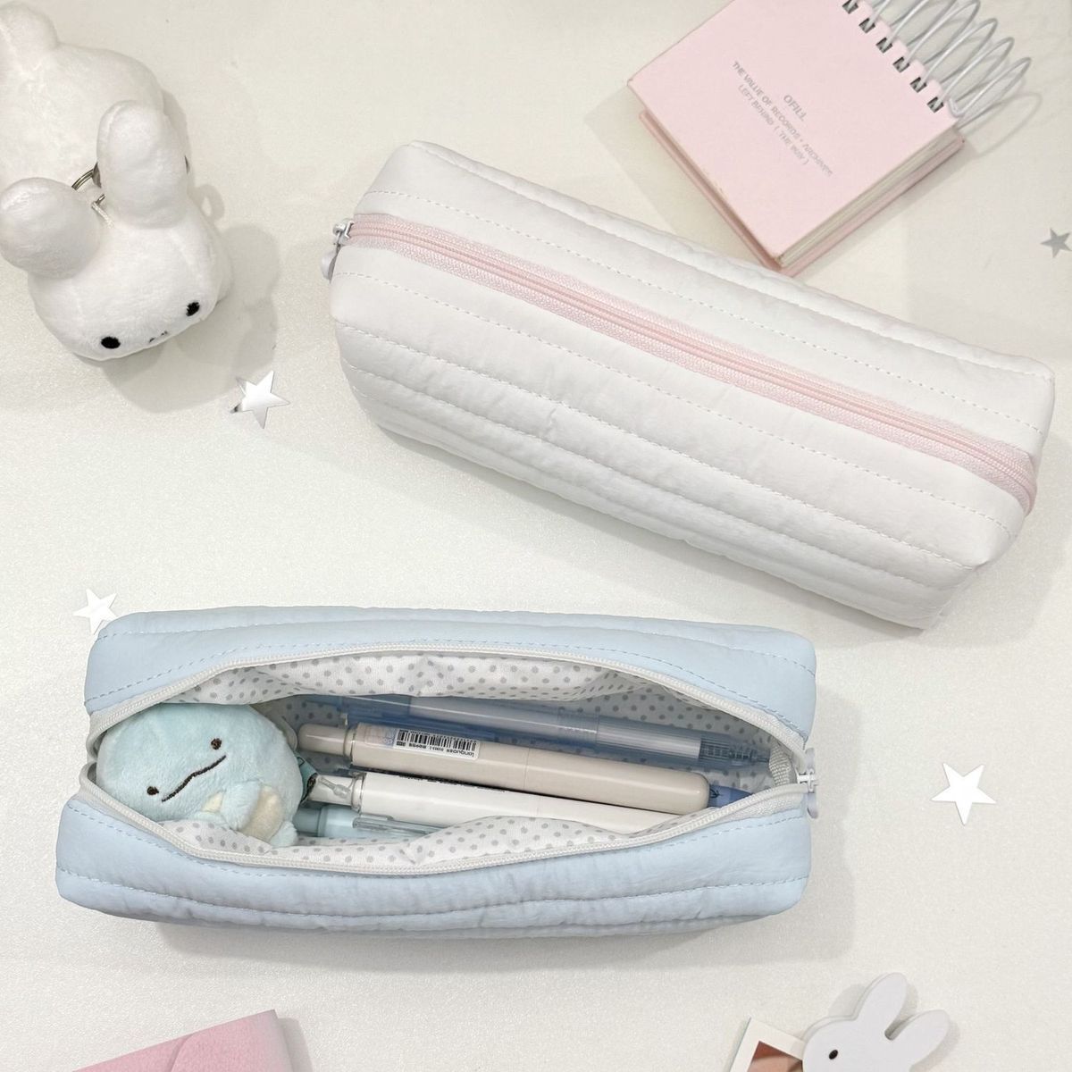 Gepolsterter multifunktionaler Makeup- und Schreibwaren-Organizer