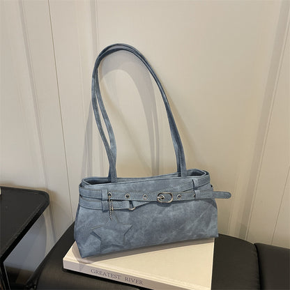 Stylische Faux Wildleder Handtasche