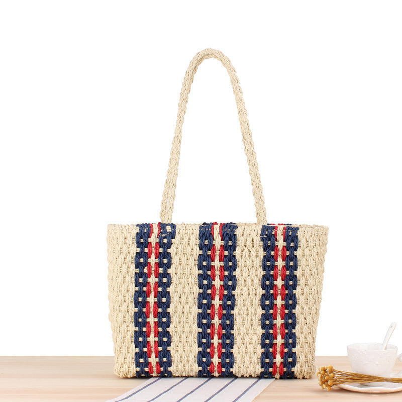 Strandtasche Im Eleganten Geflechtstil Brehn