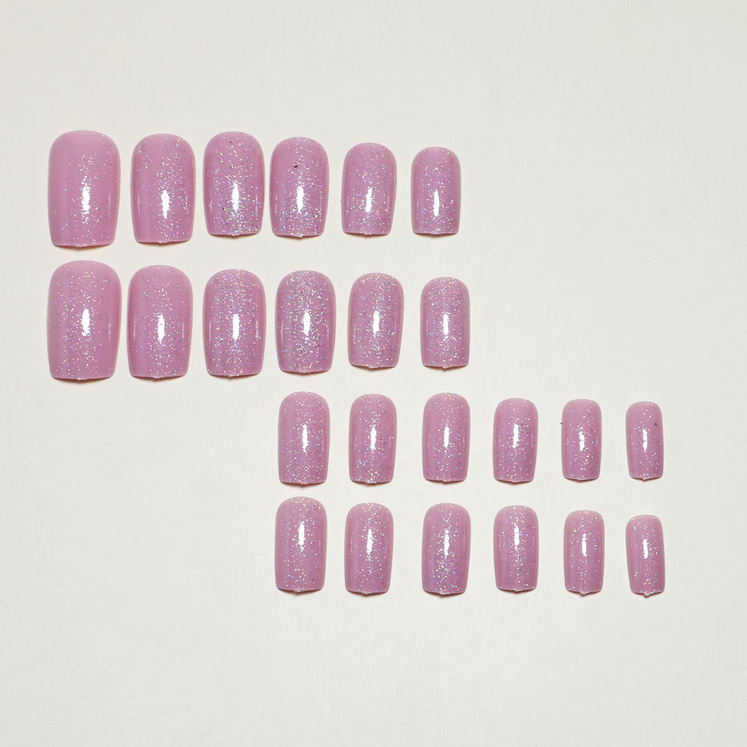Glamouröse Glitzernde Press-On Nagelspitzen Brehn