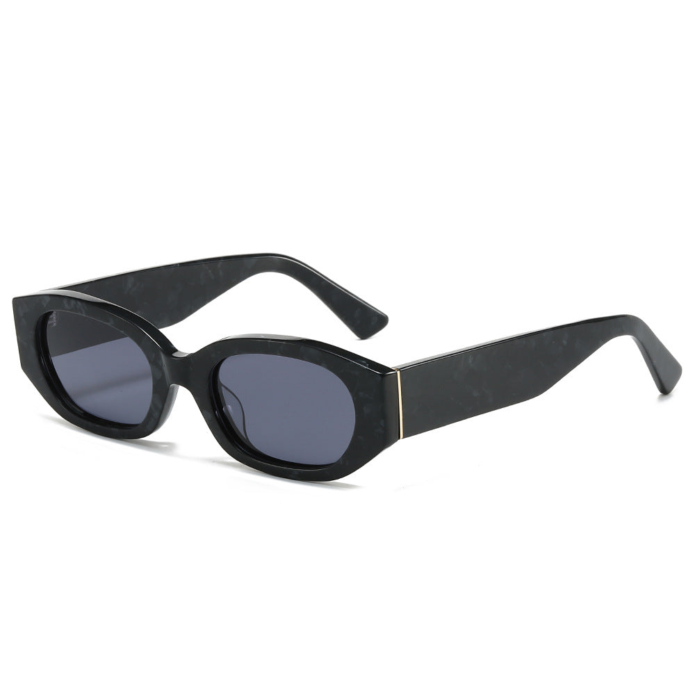 Damen Designer-Sonnenbrille mit extravaganten geometrischen Rahmen und UV-Schutz Brehn
