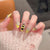 Künstlerisches Bienen-Motiv Press-On Nagelset Brehn