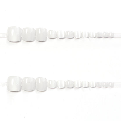 Elegante, mit Rhinestones verzierte Press-On-Zehennägel Brehn