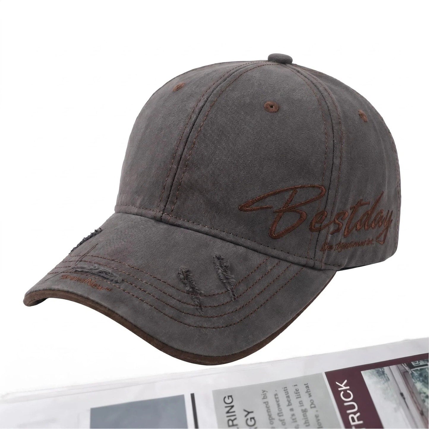 Herren Vintage Casual Baumwoll-Baseballmütze Brehn