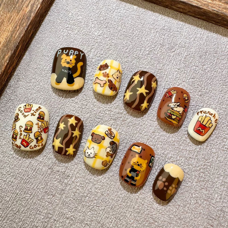 Verspieltes Künstlerisches Nagelkunst Design Set Brehn