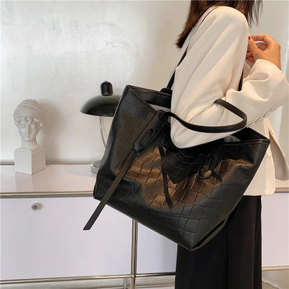 Moderne Krokodil-Prägung Tote Bag Brehn