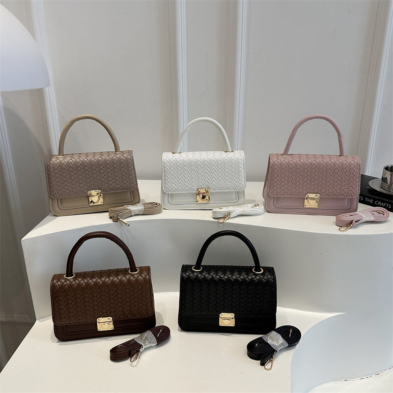 Gewebte Leder Handtasche